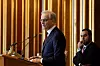 Flytende havvind er ikke lenger et industrieventyr, men «en ganske hard realitet av stor viktighet», ifølge statsminister Jonas Gahr Støre. Foto: Ole Berg-Rusten/NTB