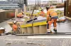 473 unike forskalingskassetter på mellom 1,5 og 2 tonn ble prefabrikert i Østerrike, og fraktet til Oslo på 120 lastebillass i rekkefølge etter når de skulle brukes. Foto: Doka Norge