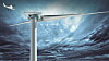 Tyske Aerodyn står for designet av den tobladede havvindmøllen som skal monteres i Norge i løpet av 2016. Illustrasjonen viser er en større variant (8MW) av samme turbin. Den norske turbinen får en effekt på 6 MW.