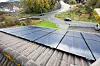 Solcellepanler fra REC installert på bolig i Bergen. Foto: Marius Valle