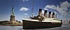 TITANIC II: Slik presenterte den australske milliardæren Clive Palmer sin moderne utgave av passasjerskipet Titanic i 2012, 100 år etter forliseet. Skipet var planlagt med en lenge på 270 meter og et deplasement på 40.000 tonn.