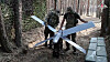 Russiske soldater i Ukraina klargjør en Lancet-drone. Bildet er fra en video distribuert av det russiske forsvarsdepartementet 14. august i år.