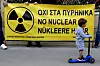 Tyrkias russiskbygde atomkraftverk i Mersin-provinsen ved kysten av Middelhavet har vakt protester på Kypros, som ligger bare 100 kilometer unna. Bildet er fra en demonstrasjon i Nikosia i 2022.