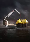 NOV Trident 400. Med fibertau skal en 400-tonnskran kunne løfte en 400 tonns subseamodul på 40 meters lengde, 30 meters bredde og 20 meters høyde. Fibertauet er nøytralt i vann og 'spiser' ikke av kranas kapasitet.