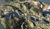 Strekningen er planlagt fra Fjøsanger rett sør for Bergen sentrum, løper østover mot Arna og ender på Klauvaneset i Åsane bydel nord for sentrum. Illustrasjon: Statens vegvesen
