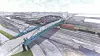 Den kommende hangarbroa i Trondheim foreslås bygget med aluminium.