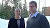 Marianne Aasen, teknisk sektorsjef i Longyearbyen lokalstyre med havnesjef Kjetil Bråten.