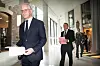 Statsminister Jonas Gahr Støre, forsvarsminister Tore O. Sandvik og forsvarssjef Eirik Kristoffersen forklarte på en pressekonferanse søndag hvorfor valget falt på britiske fregatter.