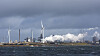 Illustrasjonsbilde fra fabrikkområdet til Tata Steel i Ijmuiden, Nord-Holland, ved Nordsjøen.