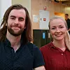 Craig Christensen er teknologiansvarlig og medgründer i Emerald Geomodelling. Her sammen med prosjektleder Guro Skurdal, som har ansvaret for undersøkelsene i Nannestad. Foto: Joachim Seehusen