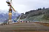 I løpet av 48 timer med kontinuerlig støp ble betongarbeidet på den nye Hålandsbrua ferdig.
