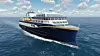 Havila Kystruten tar opp kampen med Hurtigruten ASA og satser på grønne skip med LNG og batterier. Skipene blir 125 meter lange, 20 meter brede og har plass til 700 personer. Illustrasjon: Havila