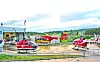 Et EC135 (i midten) sammen med to Bo 105. Foto: Norsk Luftambulanse