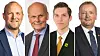 Fra venstre: Ole André Myhrvold (Sp), Michael Tetzschner (Høyre), Kristoffer Robin Haug (MDG), Terje Halleland (Frp).
