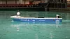 Modelltesting av Yara Birkeland i havbassenget til Sintef Ocean i Trondheim.