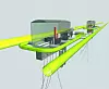 TUNNELER: Slik ser Acona for seg at løsningen kan konstrueres. To tunneler går parallelt på hver side av produksjonsfjellhallene. Det kan være flere brønner i hver fjellhall.