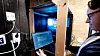 Hjertet i systemet, serveren, er en gammel gaming-pc ute i boden. Foto: Eirik Helland Urke