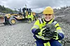 Anne Stine Johnson, som er leder for teknologi og fag i Nye Veier, var til stede under utleggingen av sigs i Lyngdal denne uken.