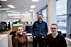 – Vi sitter ikke og jobber i silo, sier Julie Indrelid, her sammen med Øyvind Foyn og Roar Andersen. Foto: Ragnhild Heggem Fagerheim/ COWI