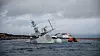 Her endte KNM Helge Ingstad sin seilas hjem fra Nato-øvelse torsdag 8. november 2018. Foto: Kystverket