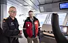 Skipssjef Kjell Ivar Kjelsnes på KV Bjørnøya og verftssjef Ronny O. Langset. Vard Langsten har bygget tre kystvaktfartøy for Forsvarsmateriell. Foto: Tore Stensvold