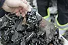 EarthGrids erfaring fra California er at granitt blir et slags støv. Her smeltet berget, og måtte angipes på en annen måte. Foto: Bjørn Olav Amundsen