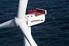 På Horns Rev 3 i Danmark bruker Vattenfall verdens kraftigste turbiner, MHI Vestas V164, som hver har en kapasitet på 8, 3 MW. Danmark skal bygge 4 nye, store parker fram mot 2030. Foto: Michael Drost-Hansen