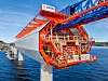 Forskalingsvogna støper 70 meter brukasse om gangen, i to omganger. Foto: Arash A. Nejad