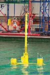 Vellykket: Modellforsøk hos Sintef Ocean i Trondheim med konseptet fra Dr. Techn Olav Olsen ga gode resultater.
