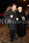 Kristin og Charlo Halvorsen på perrongen ved 'Grunnlovstoget' på Oslo Sentralstasjon. Toget gikk til Eidsvoll og den offisielle åpningen av Grunnlovsjubileet 1814-2014. Foto: Håkon Mosvold Larsen/NTB Scanpix