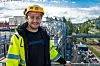 Huseyin Yarar er prosjektingeniør i JM, og har ansvar for blant annet HMS på prosjektet Torgkvartalet ved Myrvoll stasjon i Oppegård. Foto: Delta V