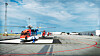 S-92A foran EC225 fra CHC Helikopter Service på Sola.