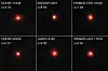 Små røde prikker i universet, oppdaget av Webb-teleskopet. Nå tror forskerne de mystiske prikkene er gigantiske «sort hull-stjerner». Foto: Nasa, Esa, CSA, STScI, Dale Kocevski (Colby College)