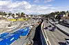 Utbyggingsprosjektet E18 Vestkorridoren er i full sving med første etappe. Her fra Ramstdalsletta. Foto: Arash A. Nejad