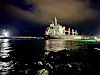 Lasteskipet Ruby til kai i Tromsø. Slepingen fra kai ble en dyr affære for staten.