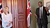 Olje- og energiminister Tina Bru (H) hadde mandag besøk av den britiske energiministeren Kwasi Kwarteng.