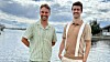 Nathaniel Frithiof og Stian Gulla er klare til å lansere Ripple Boats' første helelektriske ti meters båt. Elbåt er foreløpig for de pengesterke, men om volumet kommer opp kan det gi mer fornuftige priser for resten av markedet også.