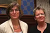 Enorm utfordring - Det er en enorm utfordring verden står overfor, mener SFT-direktør Ellen Hambro og DN-direktør Janne Sollie. (Foto: Mona Sprenger)