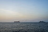 Amerikanske styrker patruljerer i Arabiahavet 20. april. USA har innført blokade mot iransk skipstrafikk. Skipet på bildet skal ha vært på vei mot Iran, og ble stanset.