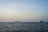 Amerikanske styrker patruljerer i Arabiahavet 20. april. USA har innført blokade mot iransk skipstrafikk. Skipet på bildet skal ha vært på vei mot Iran, og ble stanset.