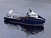 Dypt og kaldt: VARD 2 06 - Offshore Construction and Anchor Handling vessel for Rem Offshore - er klar for operasjoner i arktiske strøk med isklasse 1-B og kran for arbeider ned til 3000 meter.