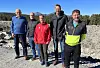 Ekspertgruppa som Statens vegvesen har oppnevnt til å undersøke skredet i Heim: fv. Anders Beitnes, Faveo Prosjektledelse, Johan Arnt Vatnan, Cajun Management, Ingrid Havnen, NVE, Lars Andresen, NGI (leder) og Arnstein Watn, NTNU. Foto: NGI