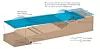 En Tsunami kan oppstå når jordplater plutsleig stiger eller faller. Vannmassene over forkastningen settes i bevegelse. Vanlige bølger oppstår på grunn av vind og går i motsetning til en Tsunami ikke veldig dypt ned i vannlaget. Se større versjon - klikk på Relaterte media: Tsunami-prinsipp ILL. Heidi Bredesen