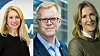 Julie Brodtkorb, administrerende direktør i MEF, Ari Soilammi, fungerende administrerende direktør i RIF og Kari Sandberg, administrerende direktør i EBA.