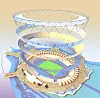 BYGGESETT: CGI rendering av OL-stadion.