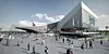 VANNLAND: Rendering av Aquatics Centre under OL.