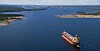 Innseilingen til Luleå havn.