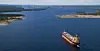 Innseilingen til Luleå havn.