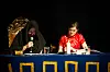 TUs-spaltist Gabriel Qvigstad Trampe var leder for Studentsamfundet da de i 2016 arrangerte dette møtet om okkultisme. Her sammen med nestleder Miriam Finanger Nesbø. Foto: f.g.samfundet.no