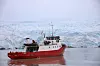 Nærkontakt med isbre på Svalbard. Foto: Tore Stensvold